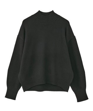 YECCA VECCA ワイドリブニット Black