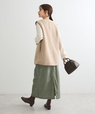 Green Parks ＢＰ　パイピングライトボアベスト Gray Beige