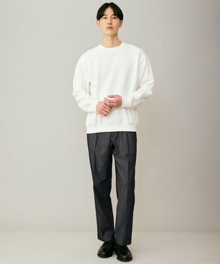 UNFILO MENS 【ストレッチ】イージーケアクリアデニム 機能美パンツ ワイド インディゴ