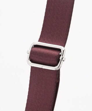 Y'SACCS ドットジャガードポーチ付きトートバッグ ワイン