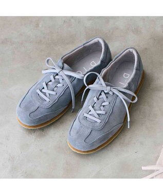 MODE ET JACOMO <D'ICI>ステッチアクセントローテクスニーカー ブルースエード