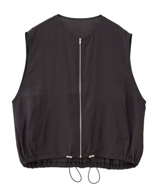 Green Parks シアーZIPベスト Black