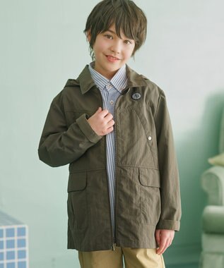 J.PRESS KIDS 【100-130cm】【撥水】マウンテンパーカー カーキ系