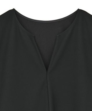 Green Parks リップルフレアベスト Black