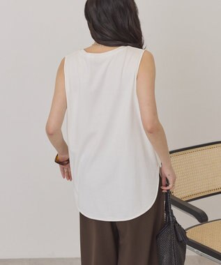 AMERICAN HOLIC ラウンドヘムタンクトップ Off White