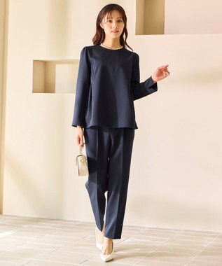 Feroux 【先行予約】2WAYレースカラー美シルエット セットアップ ネイビー系