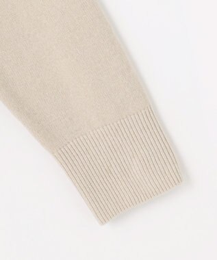 J.PRESS LADIES CHENILLE フーデッド ニット ベージュ系