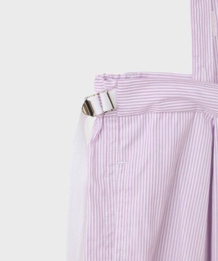LENO SALOPETTES CANDY STRIPE / サロペット PINK
