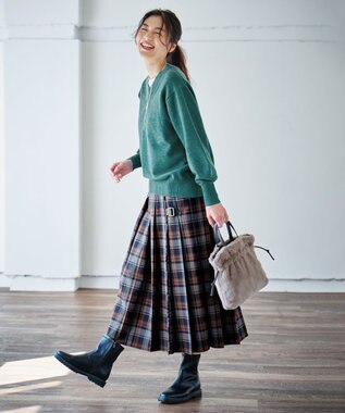 ANY ドロストファーショルダーバッグ モカ