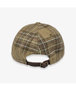 林八百吉商店 Champion ネルチェックロングキャップ カーキ