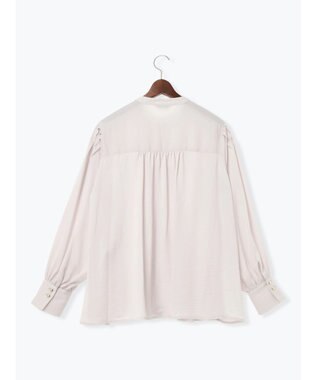 Te chichi プリーツサテンブラウス Ｓグレー