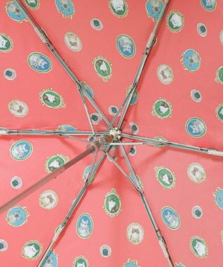 MOONBAT ポール & ジョー (PAUL & JOE ACCESSOIRES) 折りたたみ傘 キャッツ カメオ UV レッド