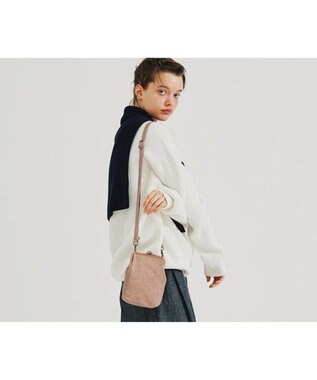genten アンティーコ×LIBERTY 口金ミニポシェット サンドピンク