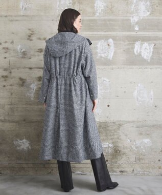 GRACE CONTINENTAL オーバーサイズ千鳥コート ブラック