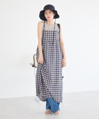 earth music&ecology 【SET】シアーフライスレイヤードタンクトップ Gray Mixture