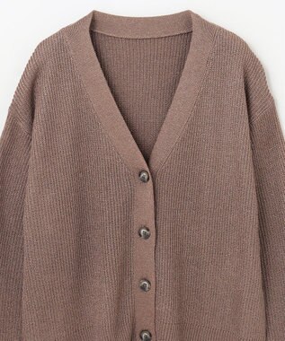 GRACE CONTINENTAL ラメニットカーディガン グレー