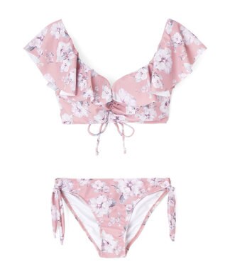 San-ai Resort（三愛水着楽園） 【SALE】軽い着け心地でしっかり盛れる【楽盛り水着】　ワイヤービキニ　7S・9M・11L【San-ai Resort（サンアイリゾート）】 ピンク