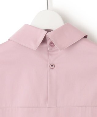 23区 【23区 lab.】ハイカウントコットン ロールアップカフス シャツ モーブピンク系