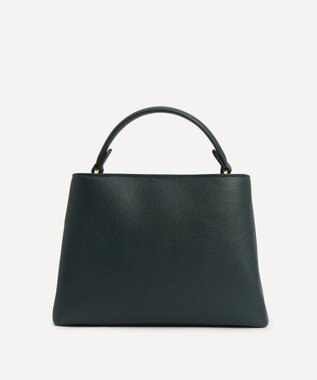 LIBERTY. アイフィス レザー ミニ トップハンドルバッグ ダークグリーン