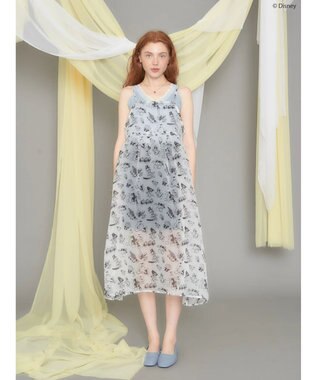 AMERICAN HOLIC 総柄シアーキャミワンピース／Ｄｉｓｎｅｙ Ivory