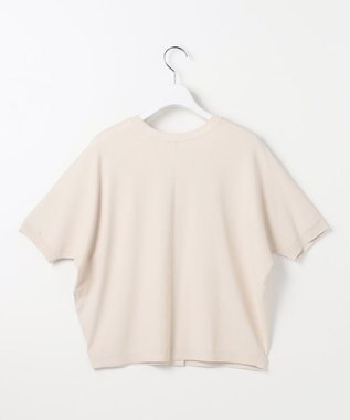 自由区 【前後着用可能】クレープストレッチドルマンスリーブ ニット ベージュ