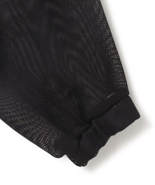 ICB L 【洗える】Ta/Peメッシュ ブルゾン ブラック系