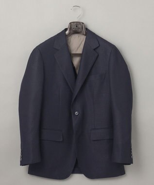 GOTAIRIKU 五大陸オリジナル素材 【防シワ/通気性抜群/ストレッチ】カラミSOLOTEXブレザー ネイビー系