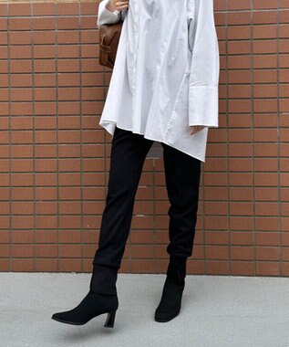 steppi 【洗える】撥水 ストレッチブーツ ブラック