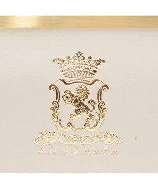 A.D.M.J. 【牛革】セブンティリリィ/ガマグチウォレット ホワイト