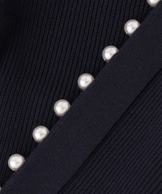 組曲 【追加生産分入荷！】AMOSSAパール カーディガン ネイビー系