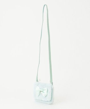 ANY KIDS リボン付き ポケット ポシェット ミント