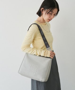 russet エンボスモノグラム2WAYショルダーバッグ(CE-1692) L.Gray