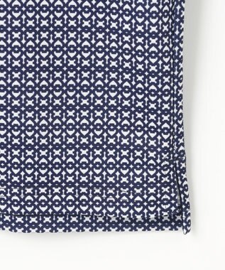 23区GOLF 【MEN】モノグラム柄  半袖ポロシャツ ネイビー系5