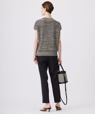 ICB 【洗える】トリプルクロスツイル スティックパンツ ブラック系