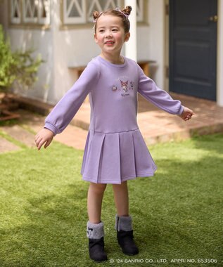 ANY KIDS 【any FAM×サンリオキャラクターズ】セーラーカラーワンピース ラベンダー×クロミ