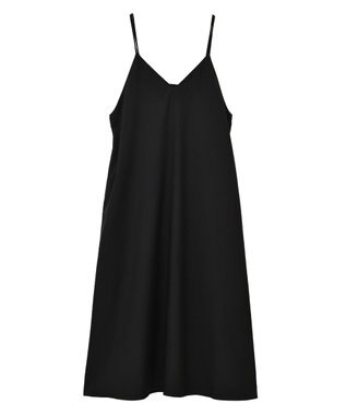 YECCA VECCA 【前後2way】レースアップキャミワンピース Black