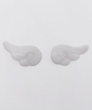 WEGO L2P羽ブローチクリップ ホワイト