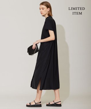 ICB 【WEB限定・洗える】 バンドカラーワンピース ブラック系