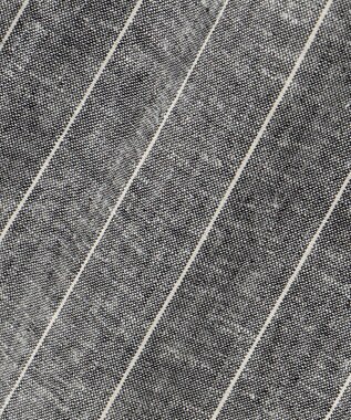 ANY 【ウエストゴム】リネンレーヨンワイドパンツ グレーストライプ