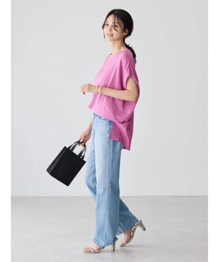 AMERICAN HOLIC 前振りニットフレンチスリーブプルオーバー Pink