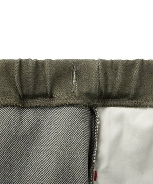 MIKI HOUSE HOT BISCUITS 【Everyday Series】ワンポイント ストレッチ10分丈パンツ カーキ