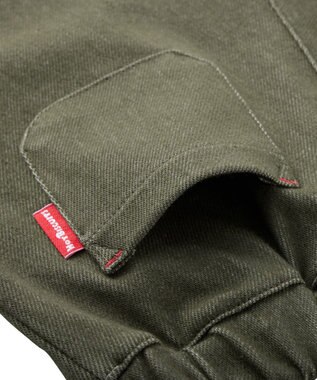 MIKI HOUSE HOT BISCUITS 【Everyday Series】ワンポイント ストレッチ10分丈パンツ カーキ