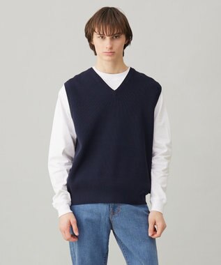 UNFILO MENS スタイリッシュ ニット ベスト