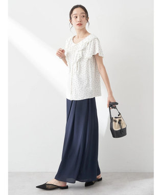 earth music&ecology 選べる丈スカーチョ Navy