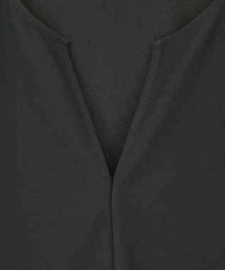 Green Parks リップルフレアベスト Black