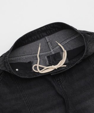 WEGO 【ユニセックス着用ITEM】スウィッチングフレアデニムパンツ デニムブラックソノタ