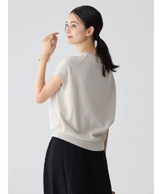 AMERICAN HOLIC フレンチスリーブニットプルオーバー Light Gray