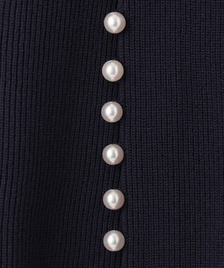 組曲 【追加生産分入荷！】AMOSSAパール カーディガン ネイビー系