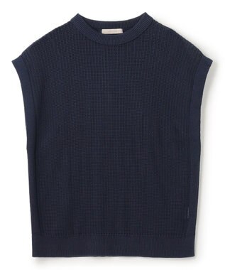 UNFILO MENS メッシュ ニットベスト [24年春夏商品] ネイビー