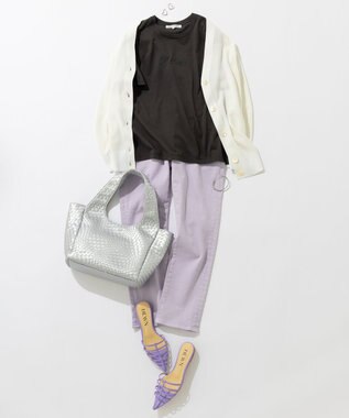 23区 【STORY7月号掲載】HEWN ポインテッドストラップ ミュール ライラック系